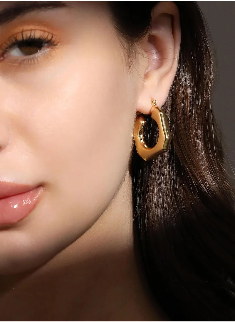 سوهي Women's The Hexa Hoop Earrings