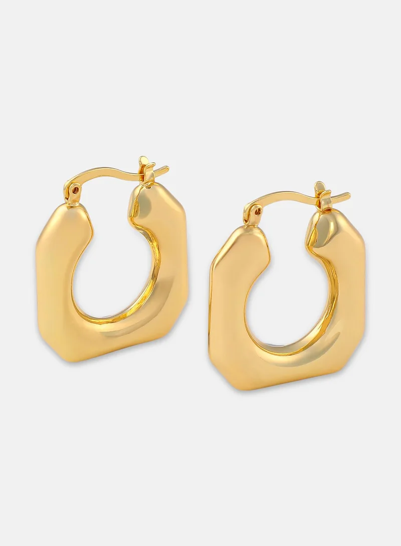SOHI Hexa Artificial Hoop Earring Jewellery