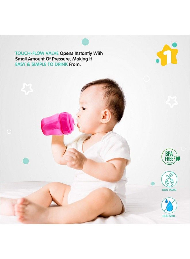 1st Step 150Ml Birdie Bpa Free Non Spill Interchangeable Sipper;Sippy Cup With Soft Silicone Spout And Straw (Pink) - Image 5