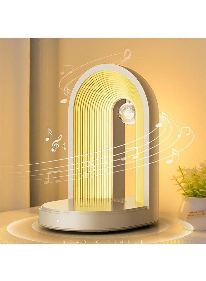 Multifunctional Bedside Futuristic Table Lamp with 15W Fast Wireless Charger And Wireless Speaker, with Touch Control, for Living Room, Kids Room, Office, For Home Decor. - Image 4