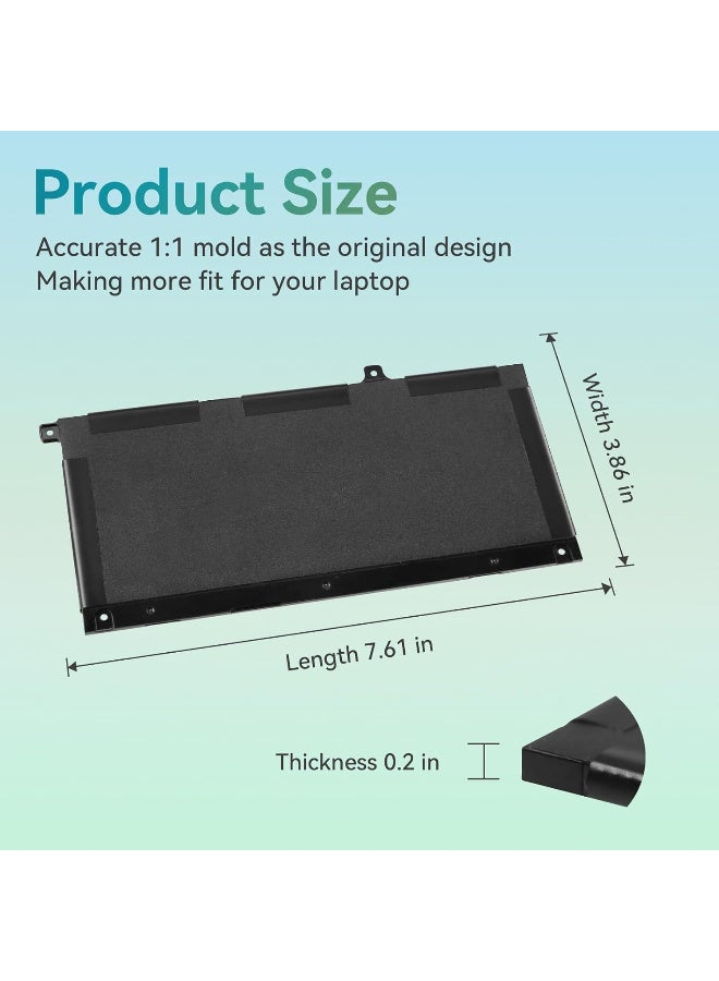 Zexen 40Wh JK6Y6 Laptopcompatible Battery for De.ll Latitude 3410 3510 Vostro 5300 5401 5402 Ins 5300 5301 5401 5402 5408 5409 5501 5502 5505 5500 8 5509 5400 5406 7405 7300 7306 7500 7506 - Image 3