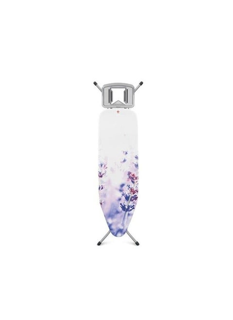 Enmac Black Ironing Board, Heat Resistant Iron Board with Steam Iron Rest, Foldable Ironing Stand With dork Gray Color structure 110 x 34 cm