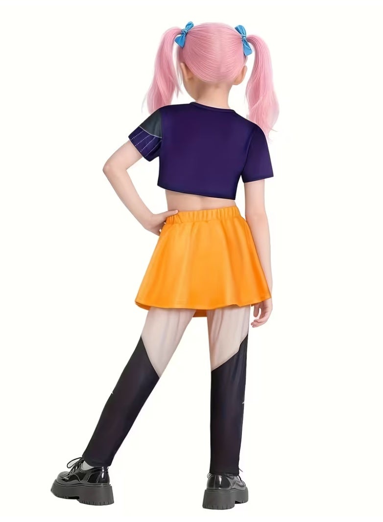 Sparklepals Kpop Demon Mira Cosplay Costume for Kids, Hunters Pop Singers Mira Idol Stage Role Play Outfits Halloween Dress Up for Women Girls - Image 2