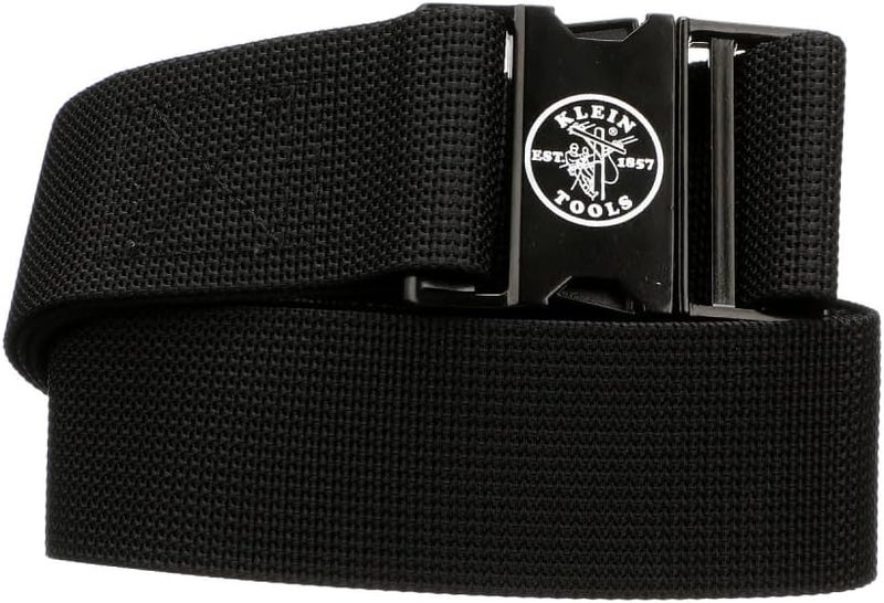 Klein Tools 5705 PowerLine Heavy-Duty Web Work Belt - Adjustable Nylon with Metal Buckle - Image 5