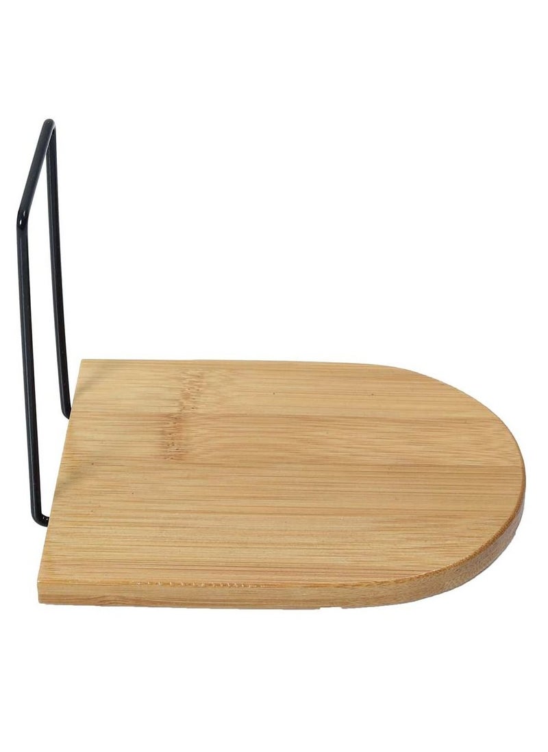 Natural Bamboo Bookend Stand