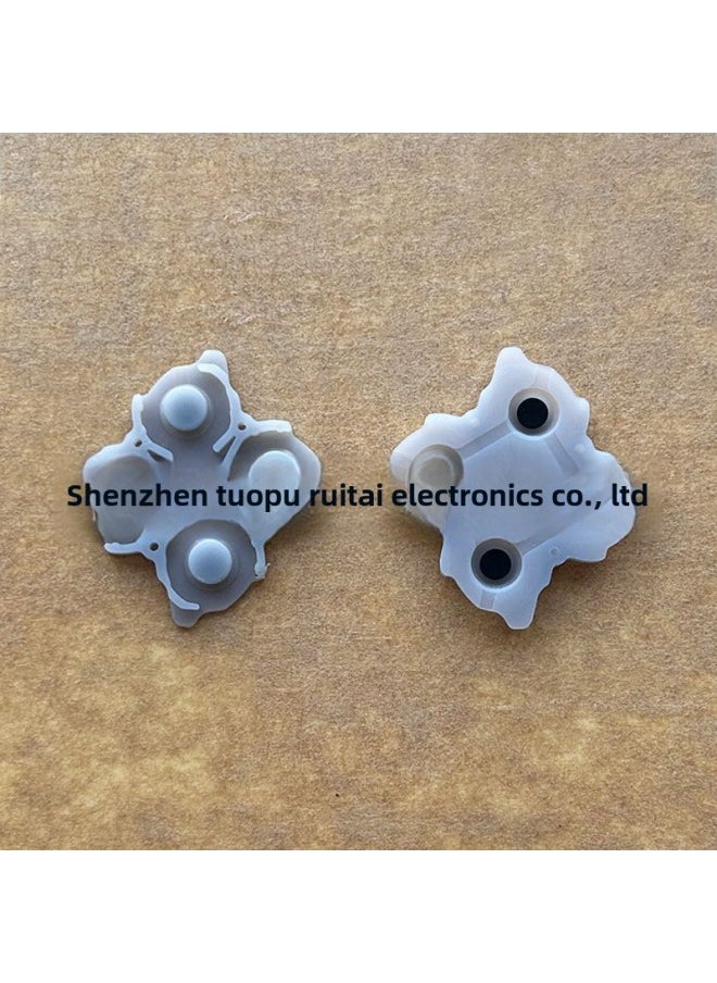 Generic - PS5 Handle Key Conductive Adhesive Cross Key L1R1 Key Rubber Pad PS5 Game Handle V1 V2V3 Conductive Adhesive-Product Color:Ps5-3 Generation Abxy Button Glue/single - Image 1