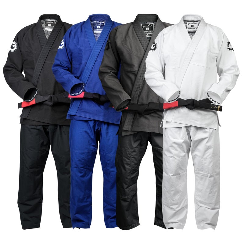 Gold BJJ Foundation Gi Pearl Weave Jiu Jitsu Gi for Men and Women IBJJF Competition Legal BJJ Gi White A4 - Image 2