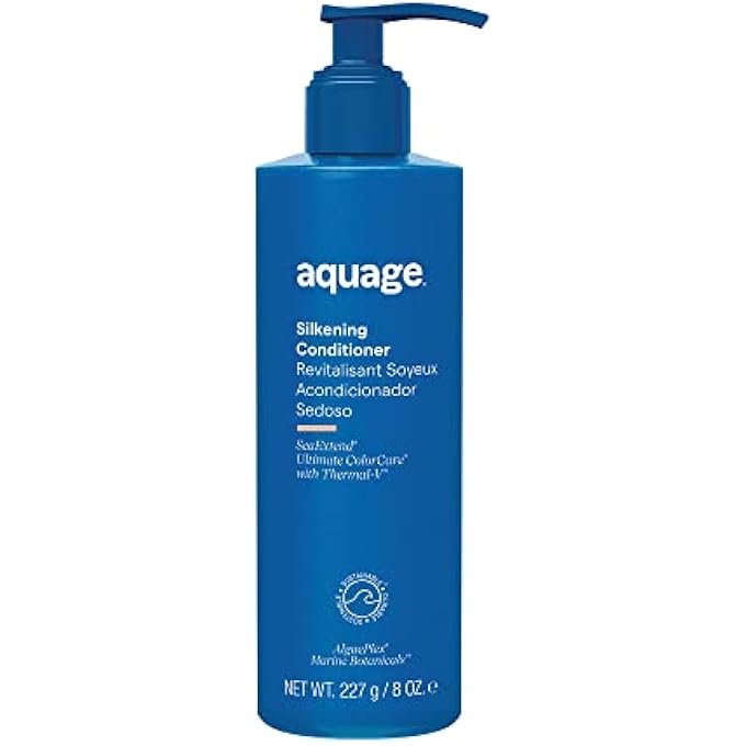 Aquage SEAEXTEND SILKENING CONDITIONER - IMPROVES MANAGEABILITY AND PREPARES HAIR FOR SLEEK, SMOOTH STYLING WITH FRIZZ-FREE RESULTS, 8 OZ - Image 2