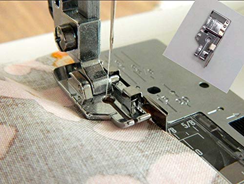 Stormshopping 1/4'' (Quarter Inch) Quilting Patchwork Sewing Machine Presser Foot with Edge Guide for All Low Shank Snap-On Singer, Brother, Babylock, Euro-Pro, Janome, Juki, Kenmore, New Home, White, Simplicity - Image 5