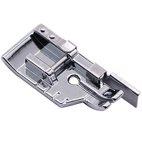Stormshopping 1/4'' (Quarter Inch) Quilting Patchwork Sewing Machine Presser Foot with Edge Guide for All Low Shank Snap-On Singer, Brother, Babylock, Euro-Pro, Janome, Juki, Kenmore, New Home, White, Simplicity - Image 1