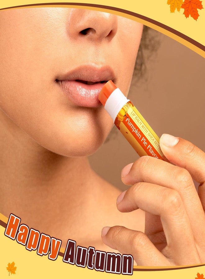 Siifert 50 Pcs Fall Pumpkin Pie Scented Lip Balms Favors Bulk Halloween Party Gifts Lip Balms Fall Autumn Thanksgiving Party Gifts Basket Stuffers Goodie Bag Favors for Women Men Employee - Image 5