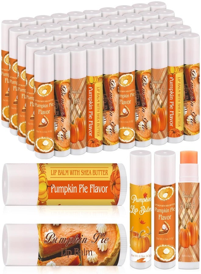 Siifert 50 Pcs Fall Pumpkin Pie Scented Lip Balms Favors Bulk Halloween Party Gifts Lip Balms Fall Autumn Thanksgiving Party Gifts Basket Stuffers Goodie Bag Favors for Women Men Employee - Image 1