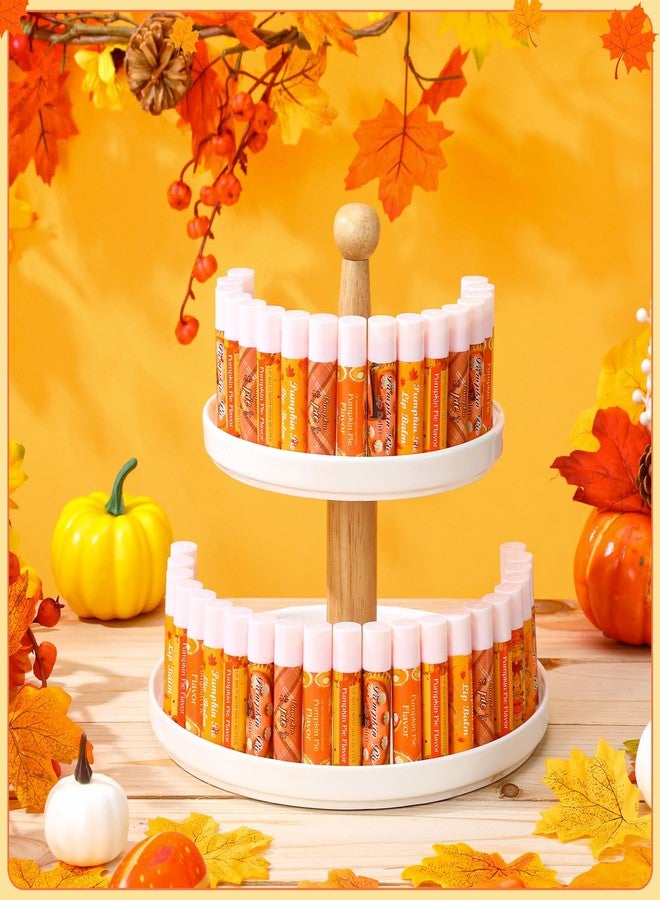 Siifert 50 Pcs Fall Pumpkin Pie Scented Lip Balms Favors Bulk Halloween Party Gifts Lip Balms Fall Autumn Thanksgiving Party Gifts Basket Stuffers Goodie Bag Favors for Women Men Employee - Image 3