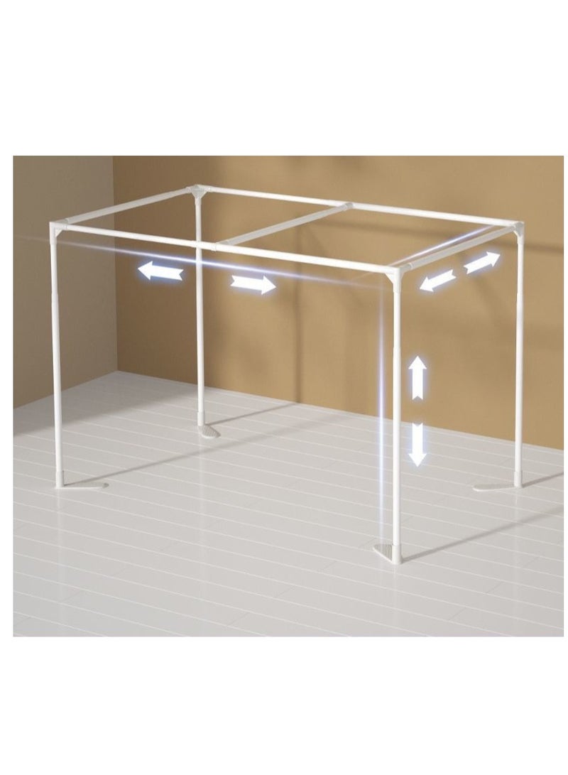 Bluejw Baking Paint Telescopic Bracket Student Shading Bed Curtain Mosquito Net Rod High Load-bearing Thickened Dormitory Upper And Lower Balls Universal Shelf  - Image 2