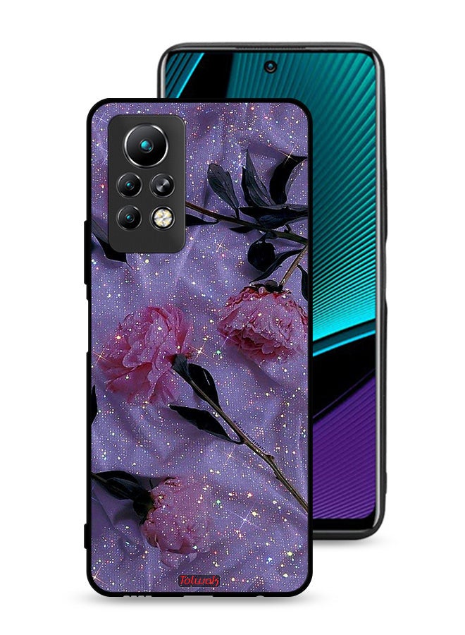 Tolwak Infinix Note 11 Pro Protective Case Cover Glitter Roses - Image 1