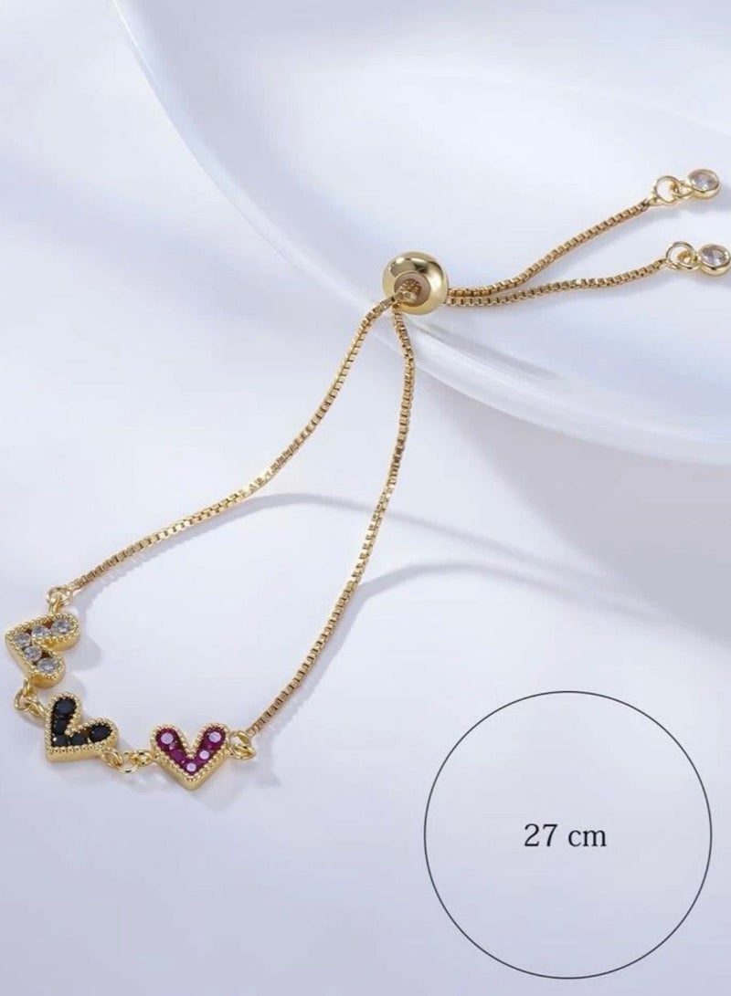 بلو لاين اسوارة نسائية مطلية باللون الذهبي عيار 18 - Image 3