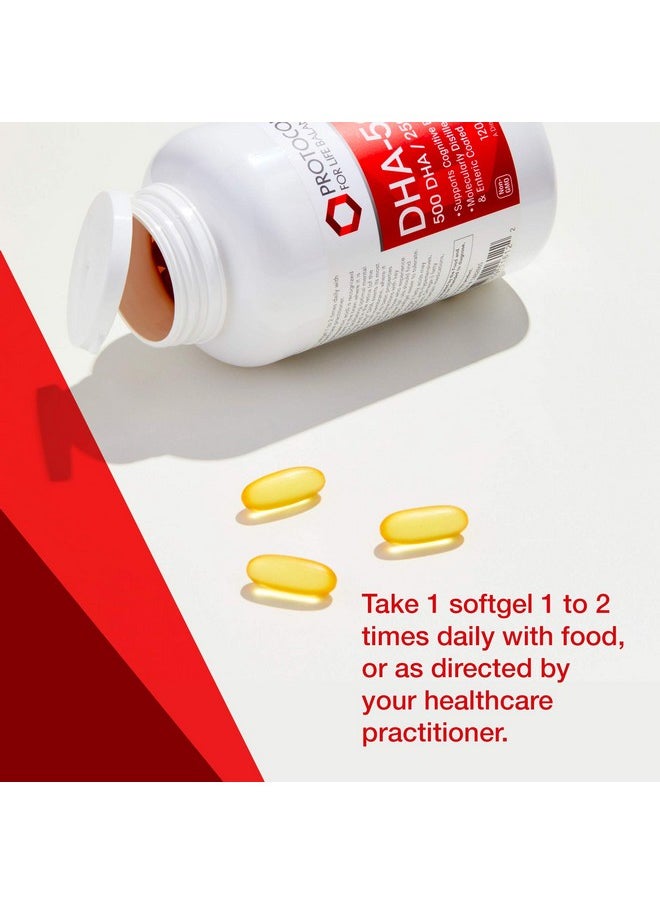 Protocol For Life Balance Protocol Dha 500Mg Epa 250Mg Omega 3 Fish Oil Heart And Brain Booster 120 Softgels  - Image 5