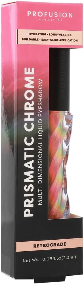 Profusion Cosmetics Prismatic Chrome 6 Shades Liquid Eyeshadow Glam Up Your Look and Get Stunning Shades Inside Stand Out All Day and Shine with Premium Beauty Tools - Image 5
