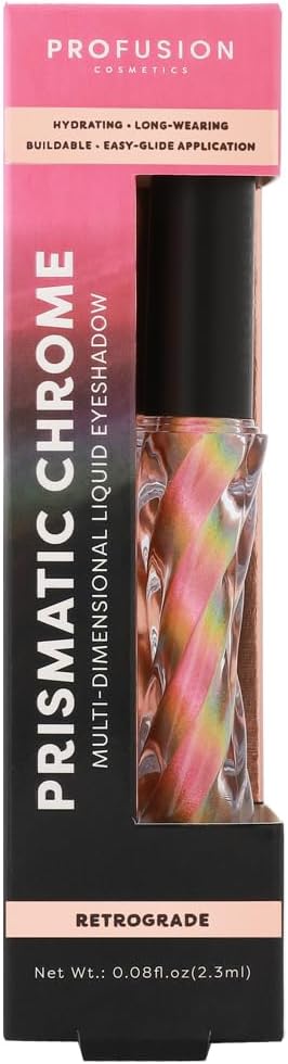 Profusion Cosmetics Prismatic Chrome 6 Shades Liquid Eyeshadow Glam Up Your Look and Get Stunning Shades Inside Stand Out All Day and Shine with Premium Beauty Tools - Image 3