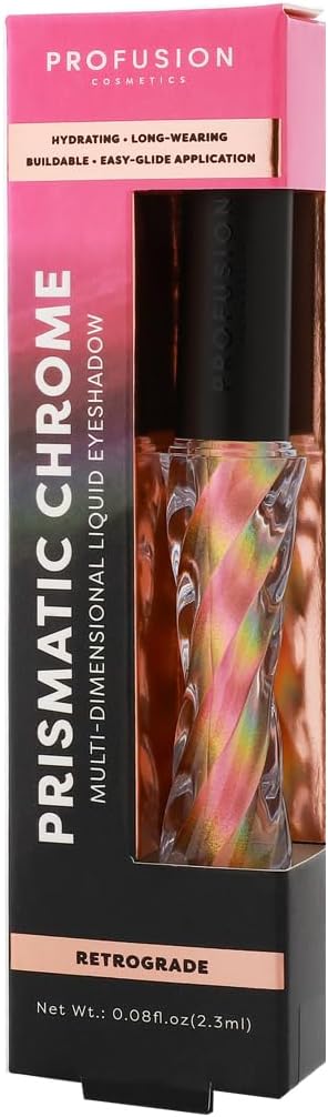 Profusion Cosmetics Prismatic Chrome 6 Shades Liquid Eyeshadow Glam Up Your Look and Get Stunning Shades Inside Stand Out All Day and Shine with Premium Beauty Tools - Image 4