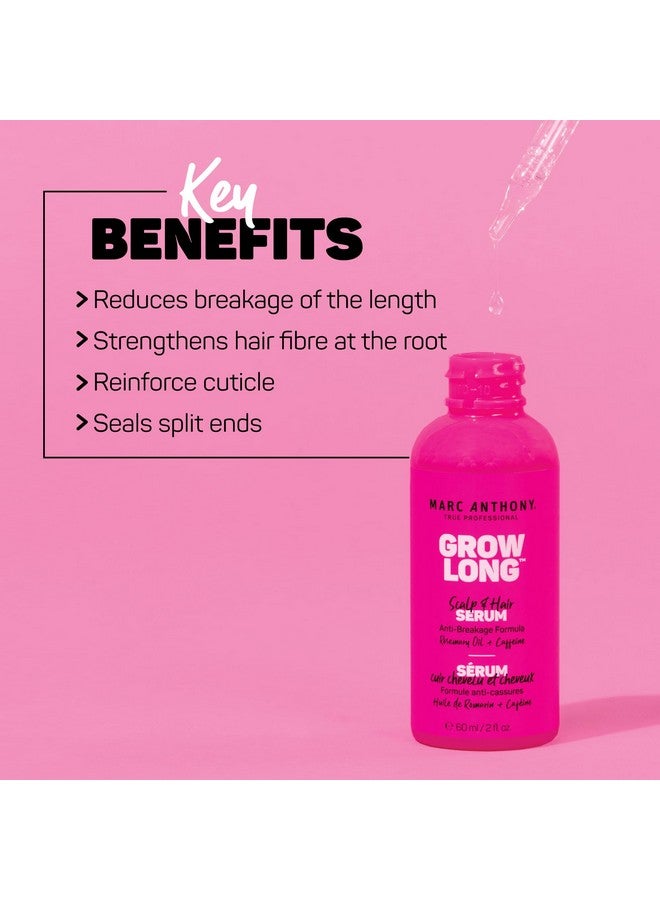 Marc Anthony Grow Long Scalp & Hair Serum - Anti-Breakage Formula Nourish, Strengthen & Hydrate Scalp & Hair Follicles - Natural Shine & Fuller-Looking Hair Strands from Root to Tip, 2 fl oz - Image 5