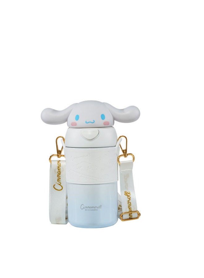 High-looking Cartoon Sanrio Children's Strap Kettle Student Outdoor Crossbody Drinking Straw Cup Girl Portable Cup