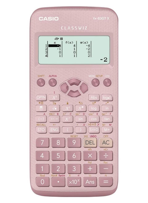 Casio FX-83GTX Scientific Calculator, Pink
