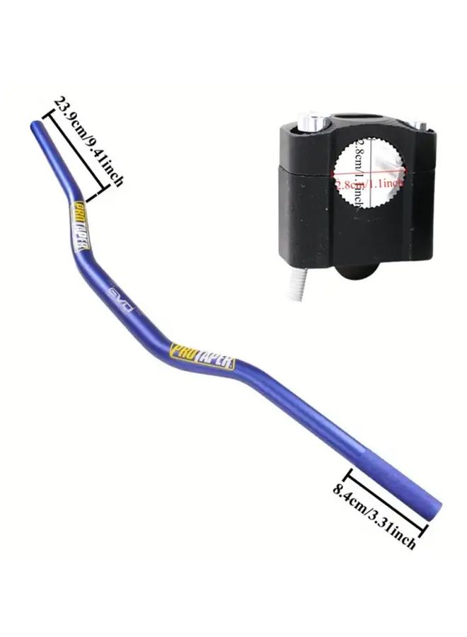 Red Aluminum Handlebar Riser Adjustable Off Road Motorcycle Steering Wheel Upgrade - Image 2
