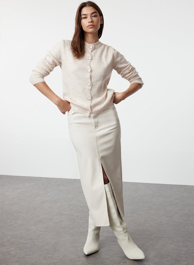 trendyol Jewel Textured Stone Buttoned Knitwear Cardigan - - Image 2