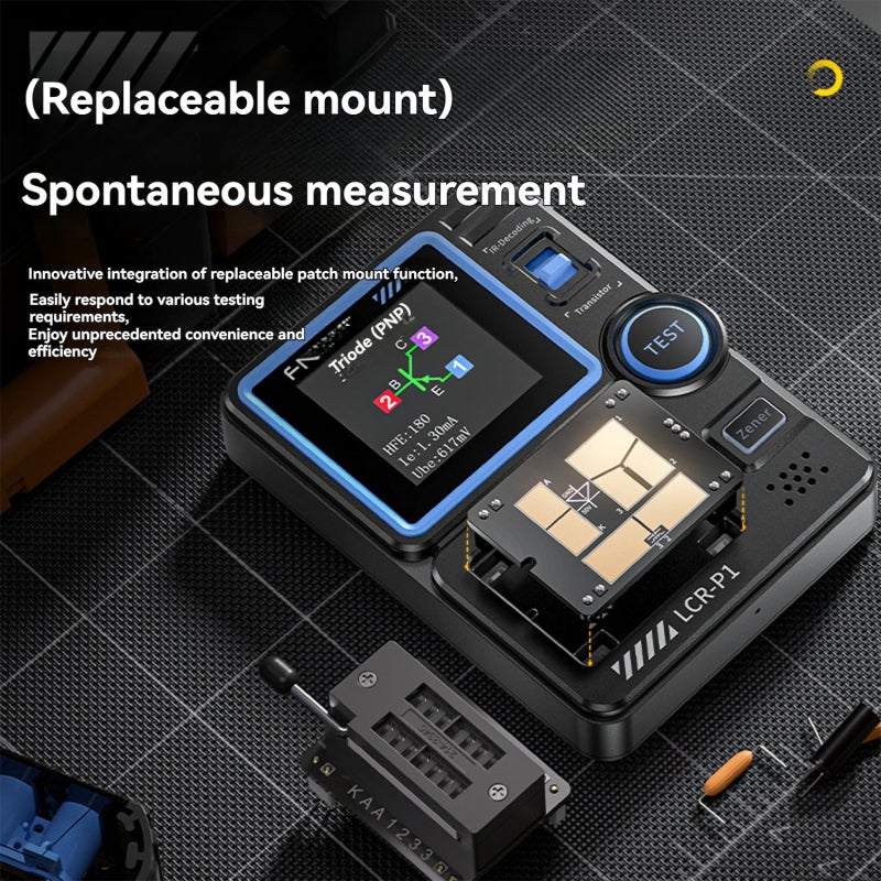Transistor Tester 0.01-32V Zener Diode Measurement High-Precision Capacitance Tester - Intelligent Flame Retardant Design SMD Tester for Electronic Engineers, Technicians and Hobbyists - Image 5