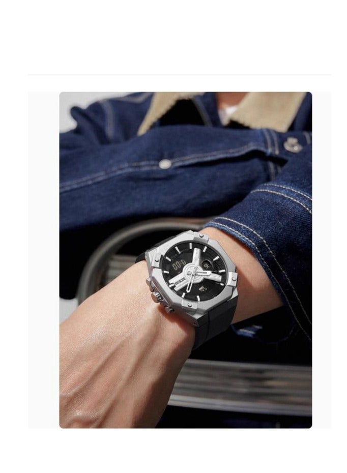 Dickies ساعة رياضية متعددة الوظائف مع عرض مزدوج وضوء ليلي مقاوم للماء للطلاب - Image 4