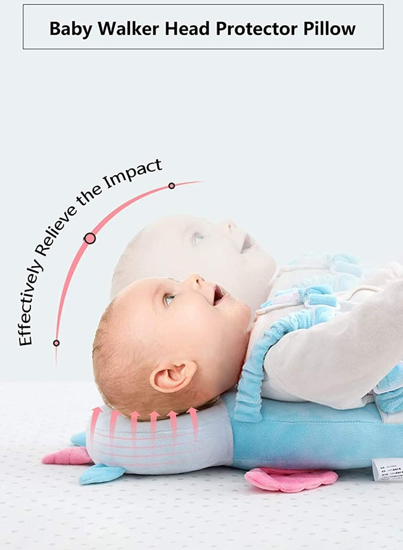 SOLARAE Toddler Baby Head Protection Cushion, Backpack Wear, Infant Support Pillows Soft Nursery  Unisex Newborn Shaping Pillow Sleep, Turtle - Image 3