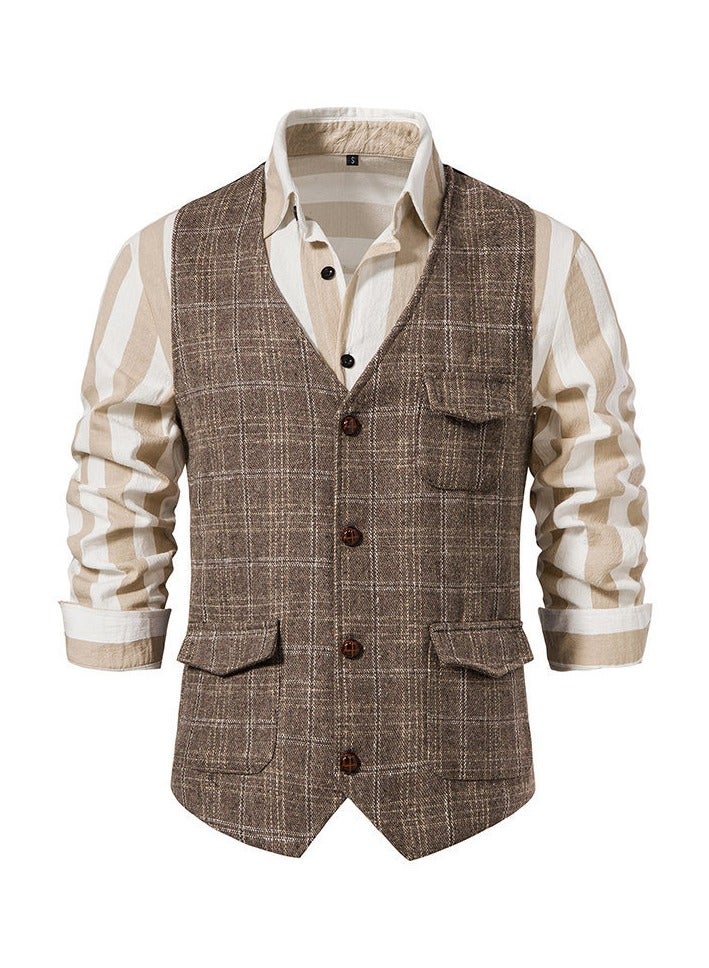 KUYING New Fashionable Casual Suit Vest  - Image 1