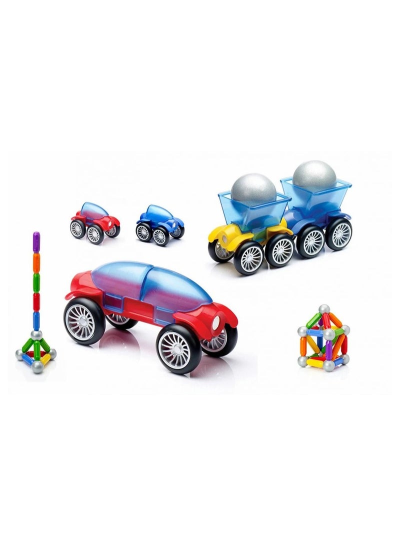 Educational Magnetic Building Set MAGNETIC FRIEND – 58 Pieces for 3D Creative Play  - Image 3