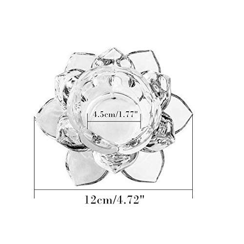 Boxoza Boxoza Glass Lotus Flower Tea Light Candle Holder Pack of 1  - Image 2