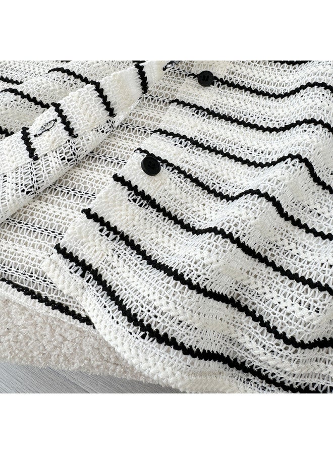 XINYANG Lace Trim Color-blocking Striped Vest For Women - 2025 Summer Polo Collar Slim-fit Shirt In Preppy Style - Image 5