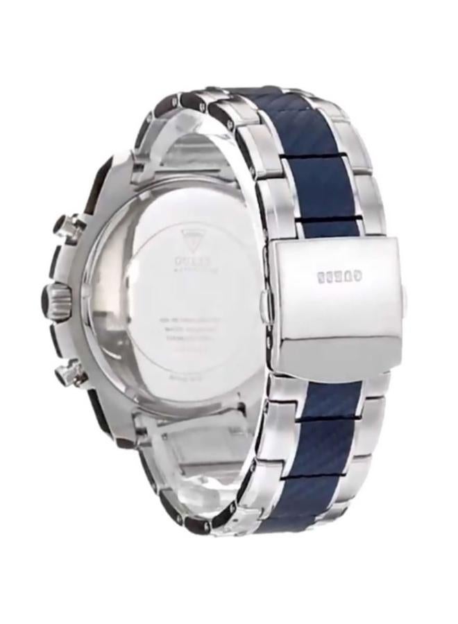 Guess Octane Chronograph Blue Dial Two Tone Steel Strap Watch for Men - W1046G2 - Image 3