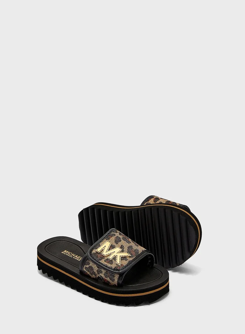 Michael Kors Youth Eli Platform Slides