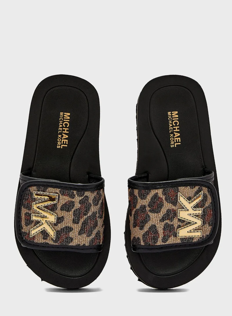 Michael Kors Youth Eli Platform Slides