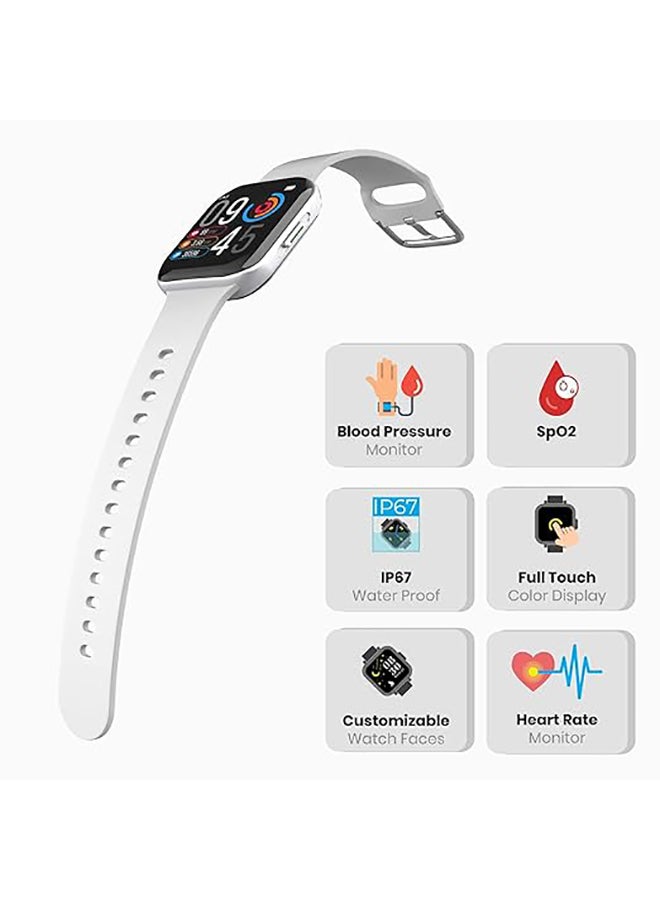 ZEBRONICS ساعة لياقة بدنية ذكية - زيب-فيت1220CH مجددة - فضي - Image 5