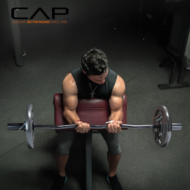 CAP Barbell 47-Inch Olympic Curl Bar - Black | Curl Barbell for Bicep and Tricep Workouts, Strength Training, and Weightlifting - Image 5