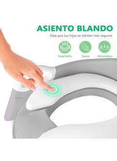 Gonice Children's bathroom training chair, children's bathroom adapter with anti slip and foldable stairs  - Image 3