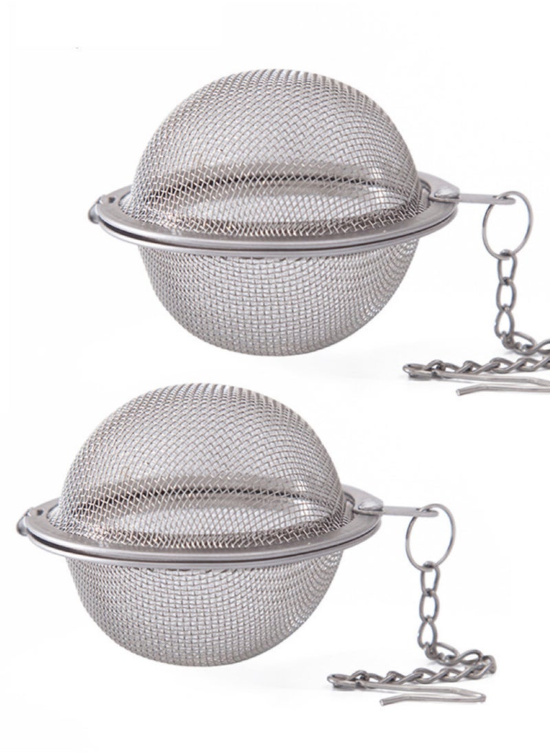 sokany - 2 PCS Tea Strainers, Tea Infuser Tea Ball Straine (Sliver) - Image 1