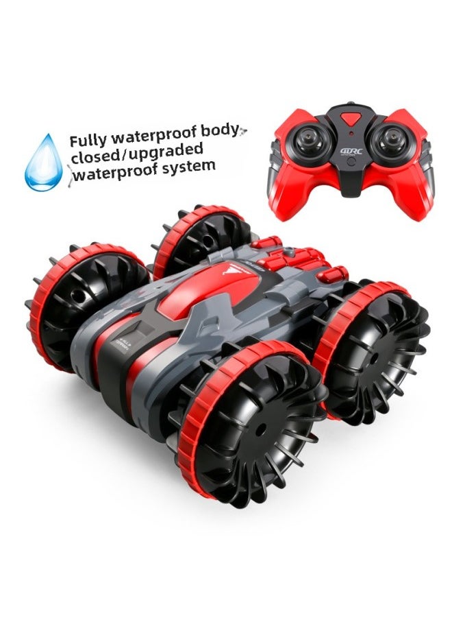 Remote Control Boat High-horsepower Water Large High-speed Speedboat Charging Electric Underwater Children's Boys' Ship Model Toys-Colour:Rose Red -Specification:Official Standard Configuration  - Image 1