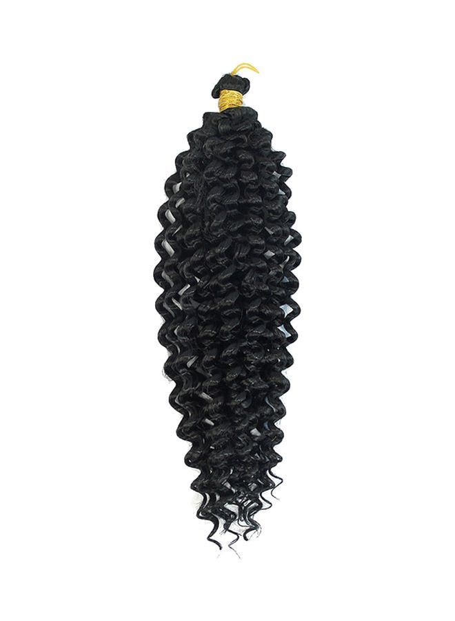 NIBEMINENT Curly Hair Extension Bundle Black 14inch