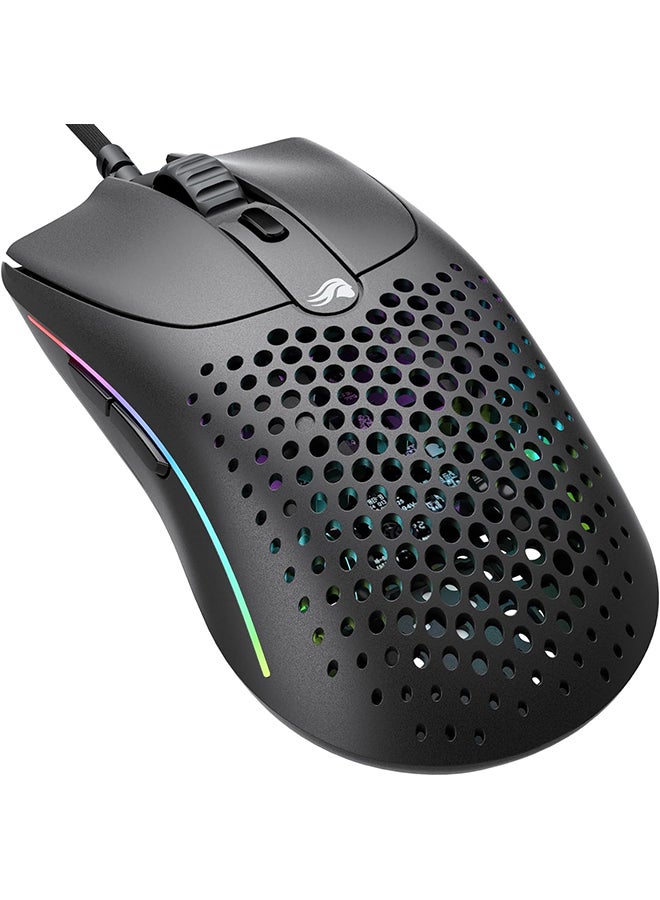 Glorious Model O 2 RGB Gaming Mouse - 59g Ultralightweight Wired Gaming Mouse - 26,000 DPI, BAMF 2.0 Optical Sensor, 6 Programmable Buttons, Backlit Ergonomic Mouse for PC & Laptop - Black - Image 1