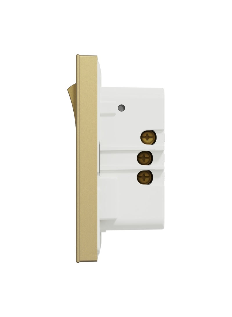 Schneider Electric AvatarOn 13A 1-Gang Switched Socket with 21W USB Type A & C Charger, Wine Gold - E8715DACUSB_WG - Image 3