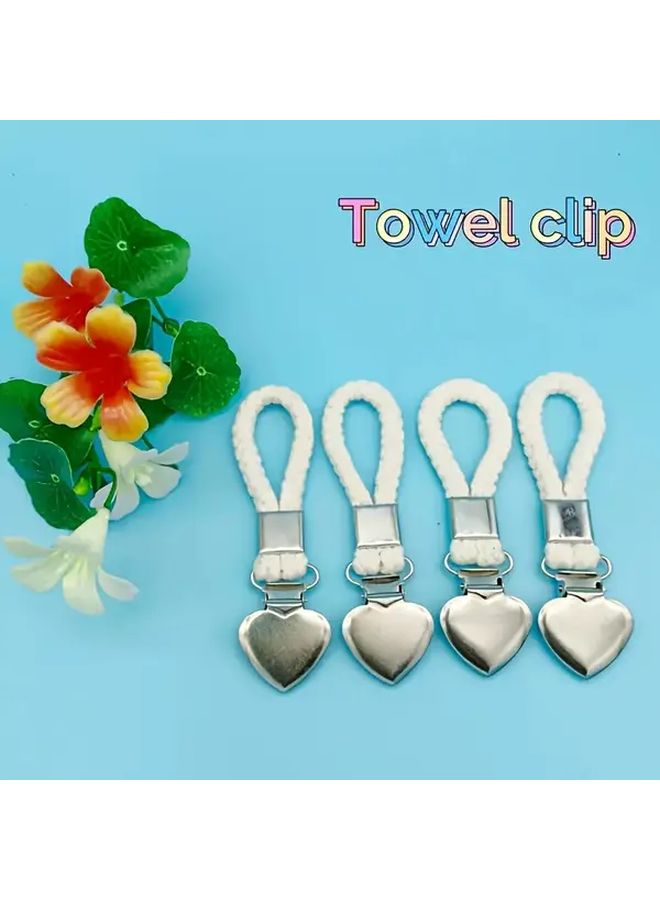Black Towel Clips 4pcs Multi Functional Storage Rack For Kitchen Bathroom Home - Image 5