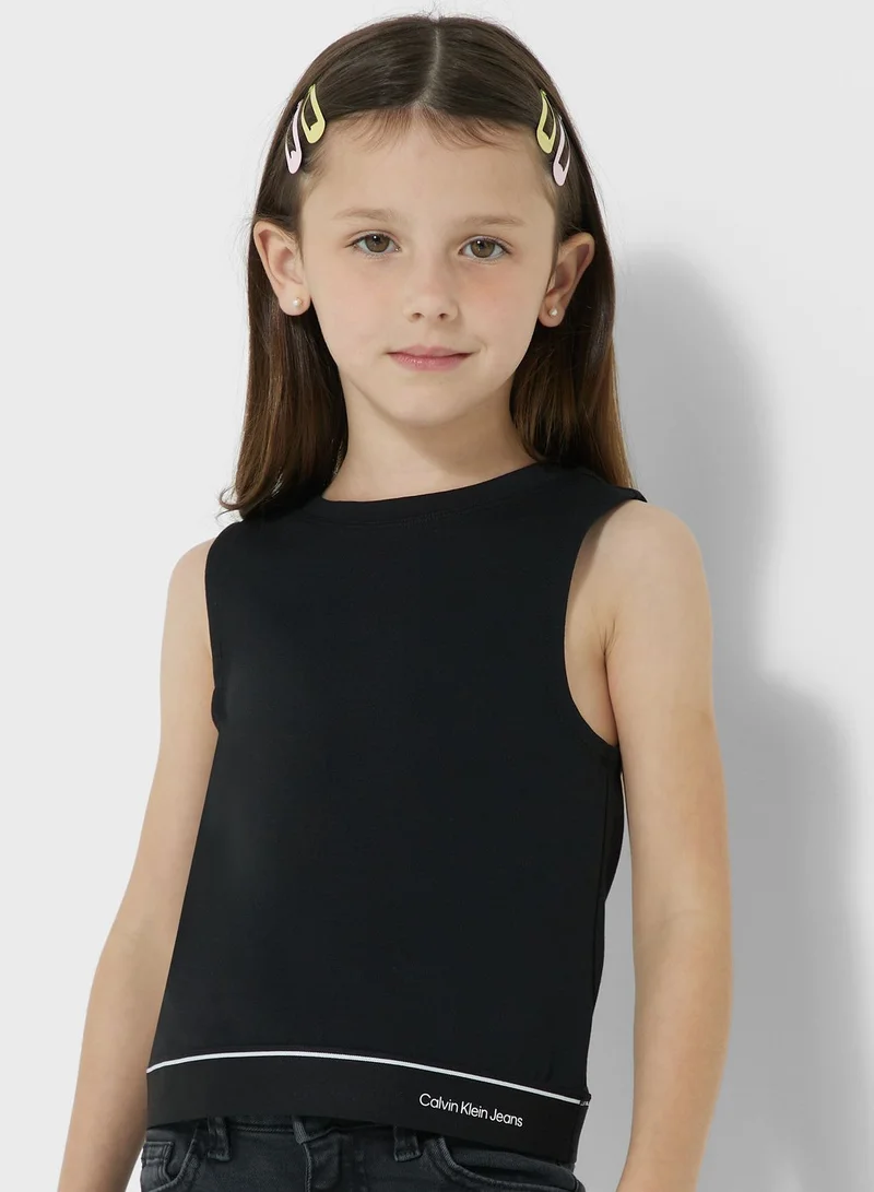 Calvin Klein Jeans Youth Logo Tape Top