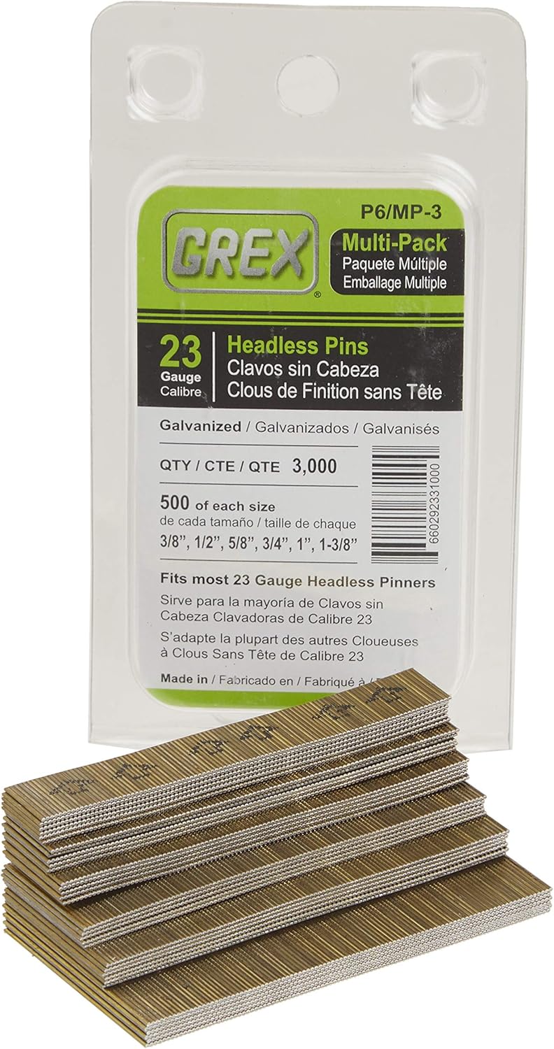 Grex P6/MP-3 23 Gauge Multi-Pack Headless Pins (3,000 per box) - Image 1